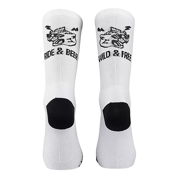 NW Ride & Beer Socks White