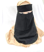 Nose‑Piece With 3 Layers Naqab and Embellished Stone work