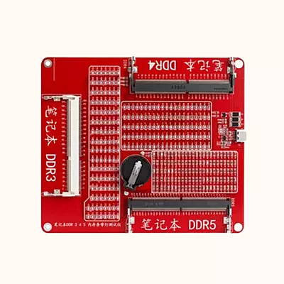 Notebook DDR3 DDR4 DDR5 RAM Memory Diagnostic Tester Card Repair Tool with LED Light Diagnostic Card – HMT-BT07