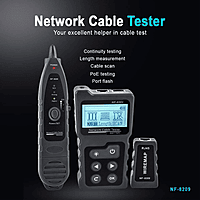 Noyafa NF-8209S Network Cable Tester – Ethernet Cable Testing | RJ45/RJ11 Support