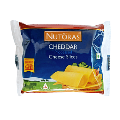 Nutoras Processed Cheddar Cheese Slice 200 g Nutoras Processed Cheddar Cheese Slice 200 g