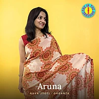 Aruna | NAVA JYOTI Organza Saree
