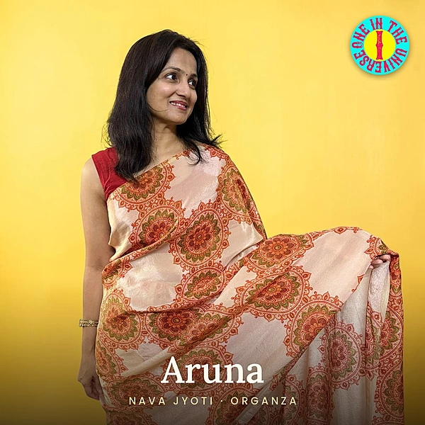 Aruna | NAVA JYOTI Organza Saree