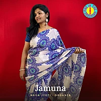 Jamuna | NAVA JYOTI Organza Saree