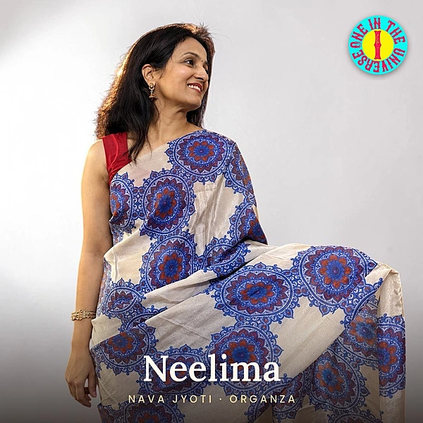 Neelima | NAVA JYOTI Organza Saree