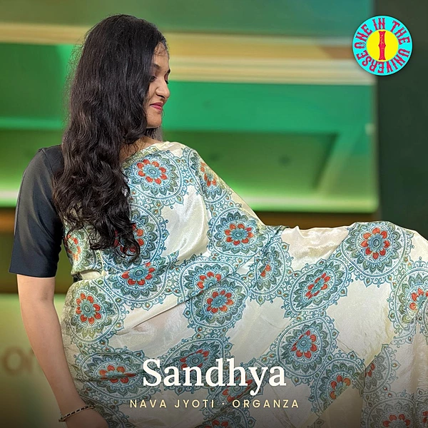 Sandhya | NAVA JYOTI Organza Saree