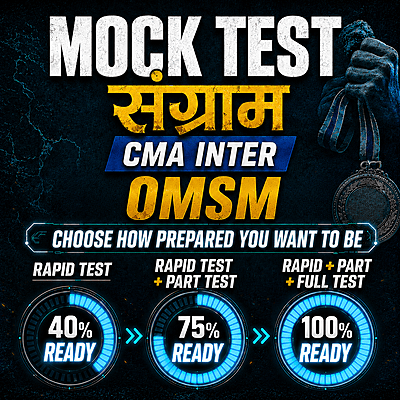 CMA Inter OM & SM (Paper 9) - Mock Test