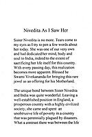 Nivedita As I Saw Her