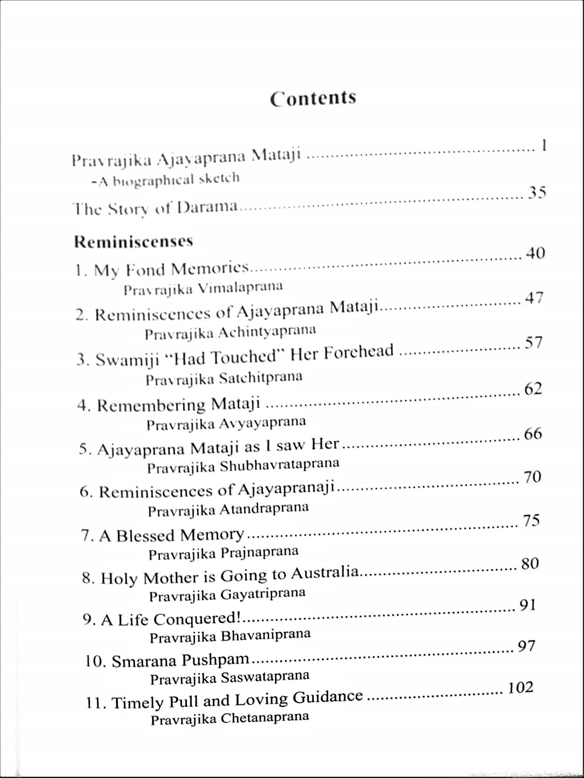 Pravrajika Ajayaprana The Guiding Light