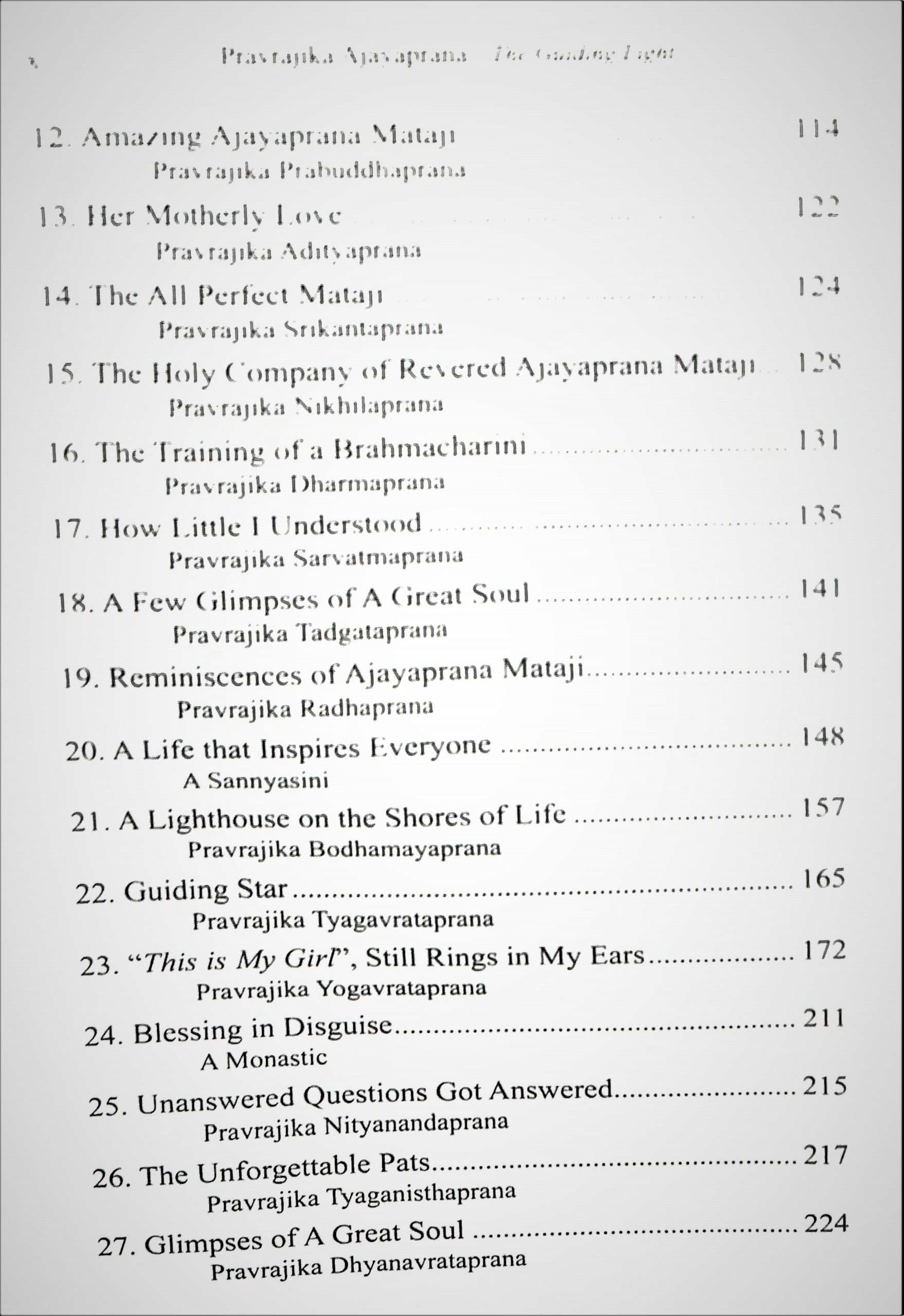 Pravrajika Ajayaprana The Guiding Light