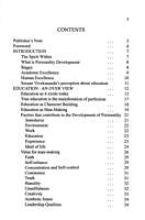 Education - Total Development of Personality