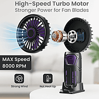 OOGE Breeze 2000 Rechargeable Fan – Portable Cooling | Quiet Airflow | USB Charging