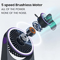 Ooge Portable Breezen 1000 – Rechargeable Mini Fan | Compact Design | Personal Cooling