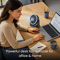 Ooge Portable Breezen 1000 – Rechargeable Mini Fan | Compact Design | Personal Cooling