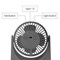 Ooge Portable Breezen 1000 – Rechargeable Mini Fan | Compact Design | Personal Cooling
