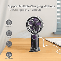 Ooge Portable Breezen 2000 – Rechargeable Mini Fan | Powerful Airflow | Compact Design