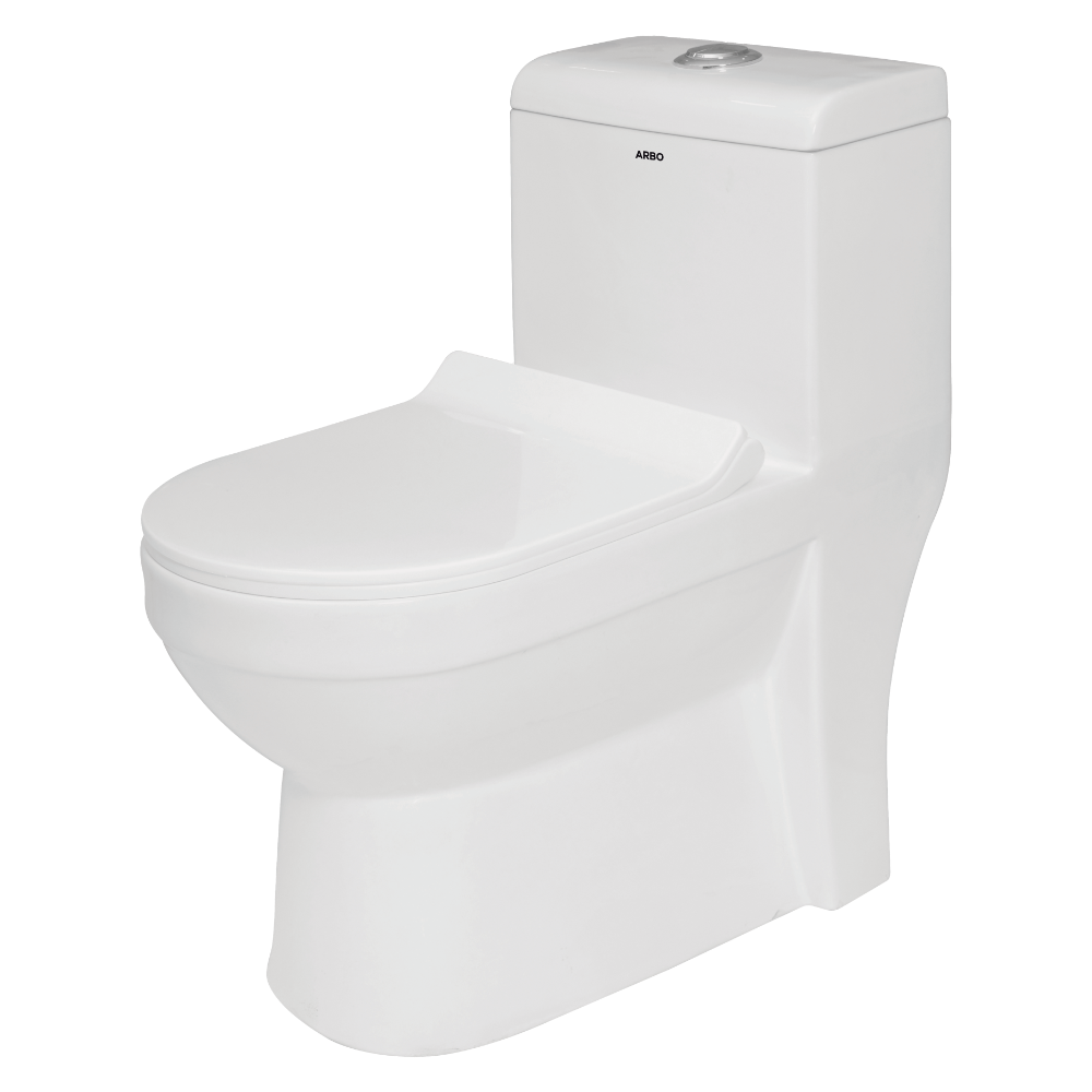 Apple Washdown One Piece Closet With Soft Close Seat Cover, Hinges, Fixing Accessories Set and Accessories Set, Cistern Fittings