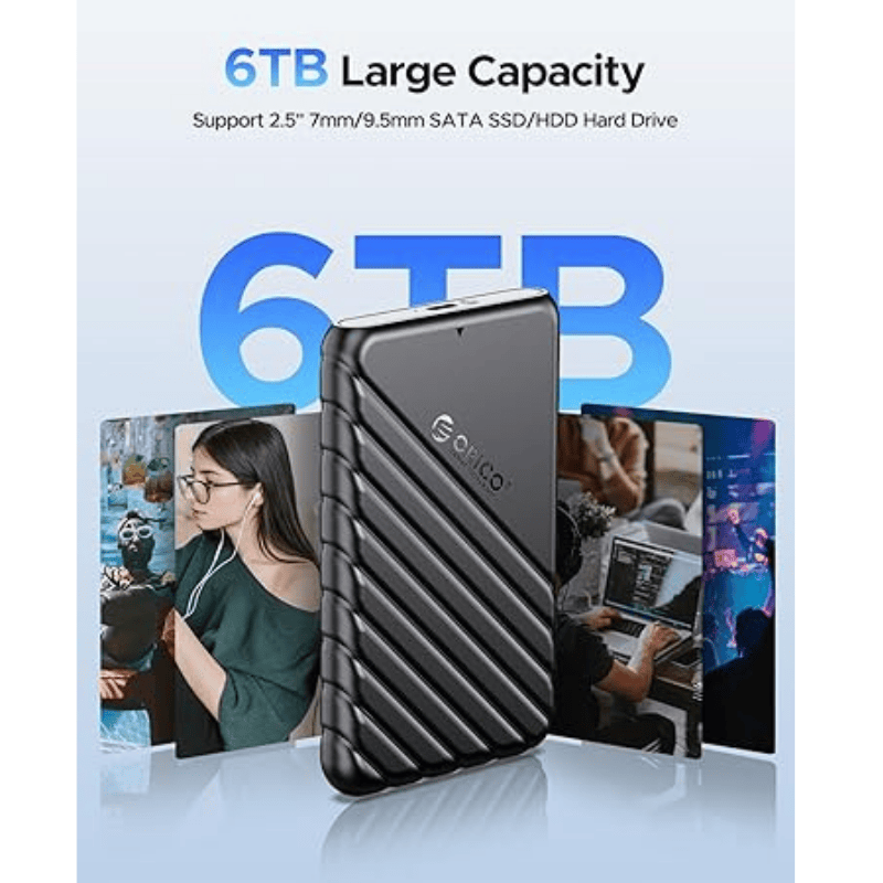 ORICO 2.5-inch Hard Drive Enclosure – External USB 3.0 Case | For 2.5-inch SATA HDD/SSD