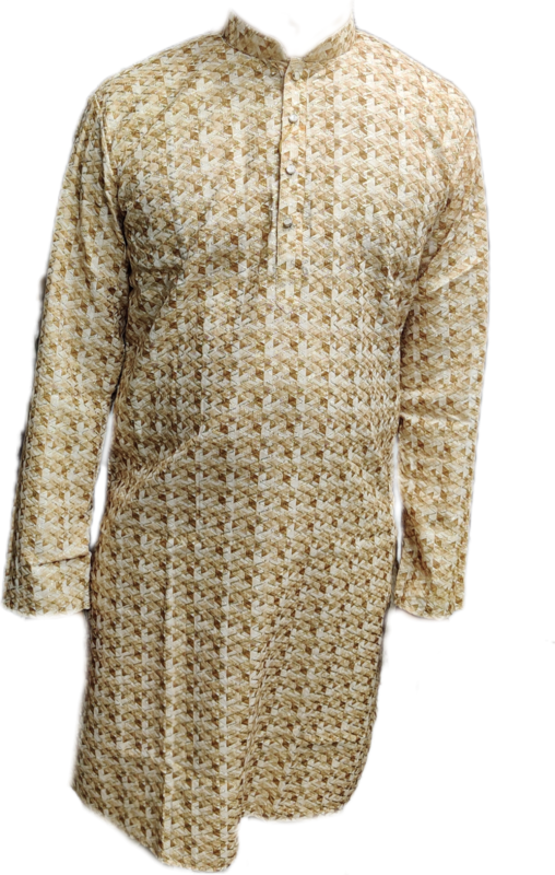 Oat Yellow Printed Kurta