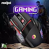 Frontech MS-0083 Wired Optical Mouse – 1000 DPI | Ergonomic Design | Smooth Tracking | USB Plug & Play | PC & Laptop Mouse