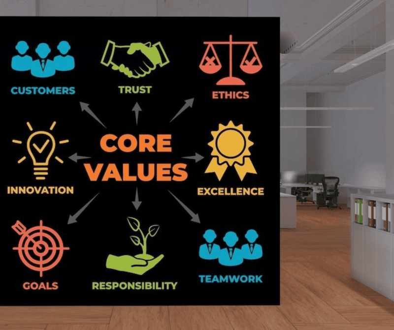 Office / Corporate Branding Wallpapers (Logo, Mission, Vision)