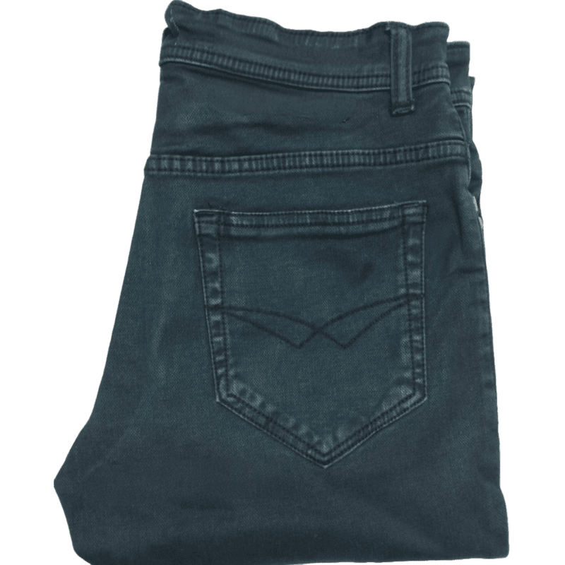 Olive Green Plain Jeans