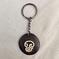 Coconut Shell Key Chain