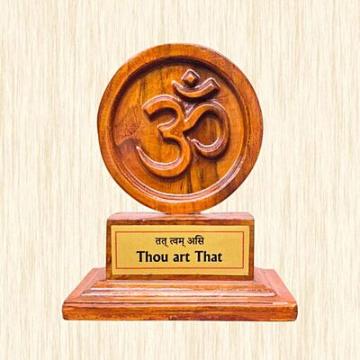 Handcrafted Wooden Om