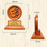 Handcrafted Wooden Om