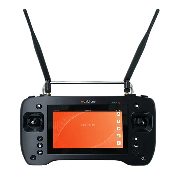 Remote controller for drone operations with 10 km transmission range