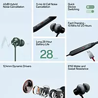 OnePlus Bullets Wireless Z2 ANC Neckband Earphones – Active Noise Cancellation