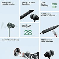 OnePlus Bullets Wireless Z2 ANC Neckband Earphones – Active Noise Cancellation