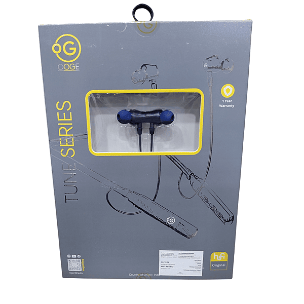 OOGE Tune 4 Wireless Neckband – Bluetooth | Deep Bass | Comfortable Earphones