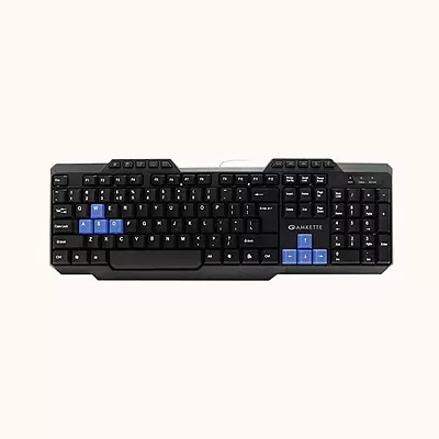 Open Box AMKETTE Xcite Neo Wired USB Laptop Keyboard (Black)