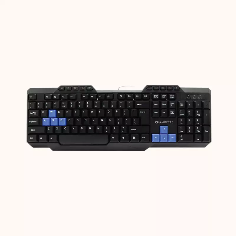 Open Box AMKETTE Xcite Neo Wired USB Laptop Keyboard (Black)