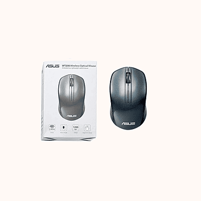 Open Box ASUS WT200 /Ambidextrous Design,Runs on 1 AA Battery- upto 15 months life, 1200 DPI Wireless Optical Mouse
