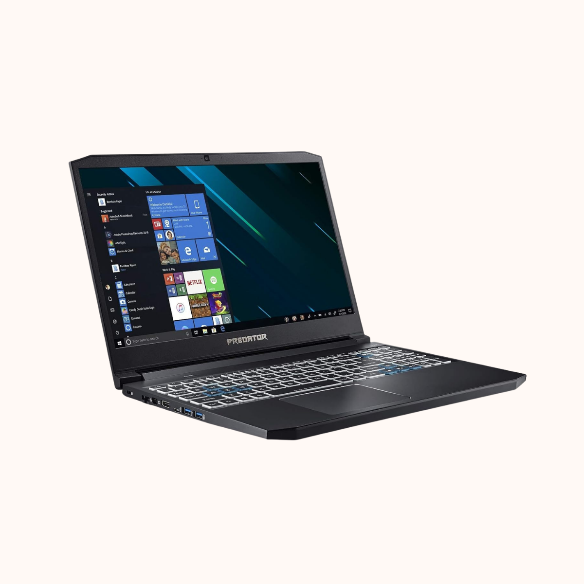 Open Box Acer Predator Triton 300 PT315-51 2019 Intel 9th Gen Core i5 9300H 15.6 inches Gaming Laptop (8GB/1TB HDD + 256GB SSD/Windows 10 Home/4GB NVIDIA GeForce