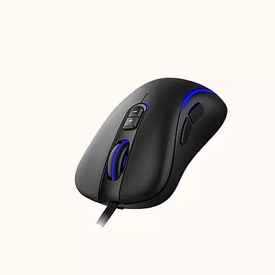 Open Box Ant Esports GM270W 3200 DPI Adjustable I Programmable Buttons with Multicolour LED Lights Gaming Wired Optical Gaming Mouse