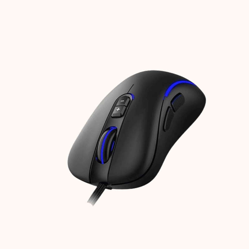 Open Box Ant Esports GM270W 3200 DPI Adjustable I Programmable Buttons with Multicolour LED Lights Gaming Wired Optical Gaming Mouse