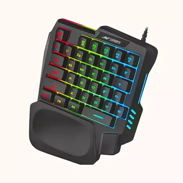 Open Box Ant Esports One Handed RGB Backlit 35 Keys Gaming Wired USB Multi-device Keyboard-MK1001