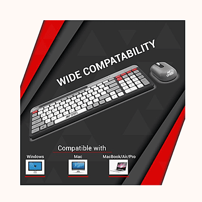 Open Box Ant Esports WKM22 Wireless Keyboard& Mouse Combo Set