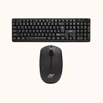 Open Box Ant Value FKBRI03 keyboard?& Mouse Combo Wireless Desktop Keyboard