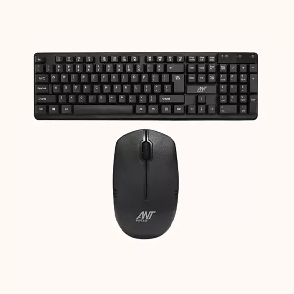 Open Box Ant Value FKBRI03 keyboard?& Mouse Combo Wireless Desktop Keyboard