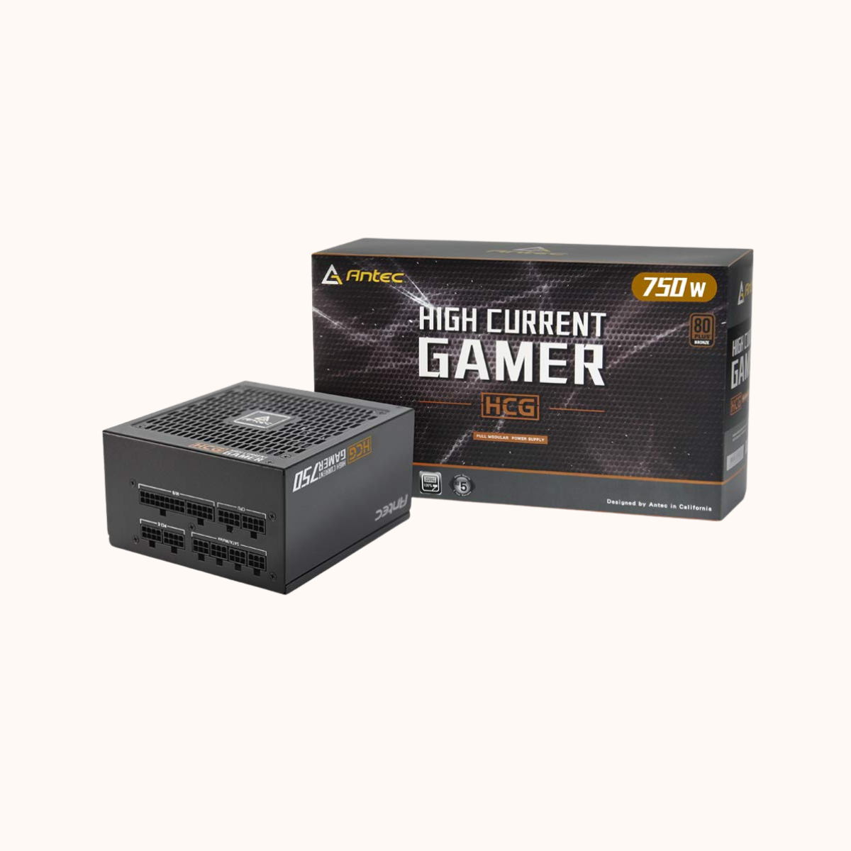 Open Box Antec Certified 750 Watt Fully Modular Gaming Power Supply HCG 750W (PS)