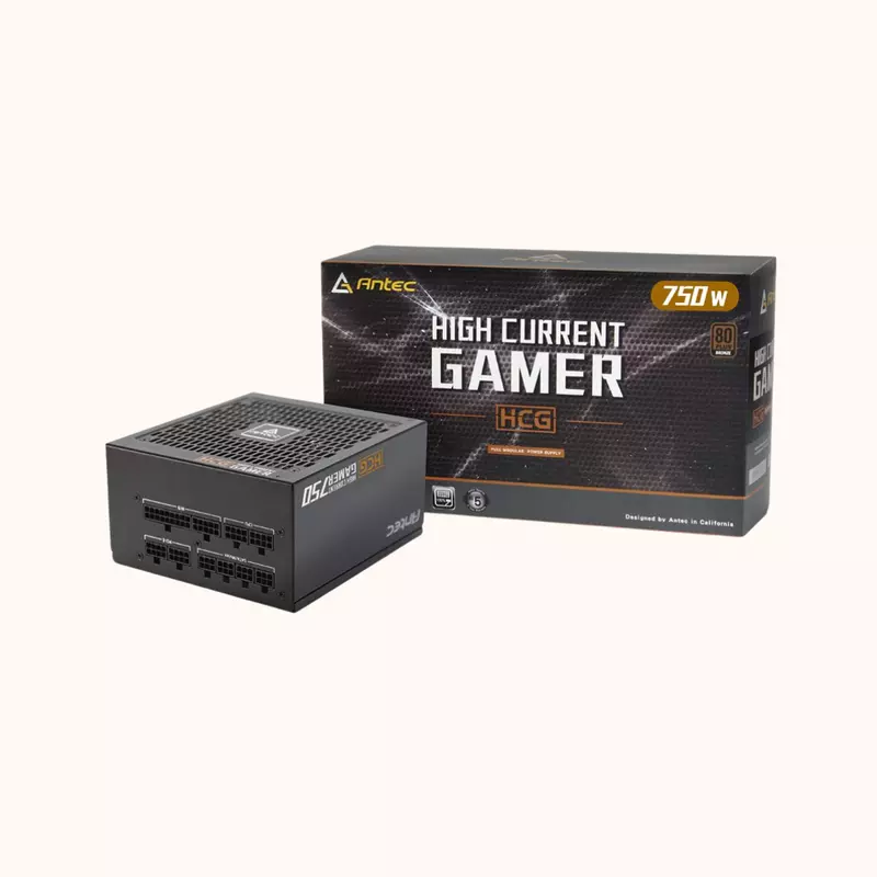 Open Box Antec Certified 750 Watt Fully Modular Gaming Power Supply HCG 750W (PS)
