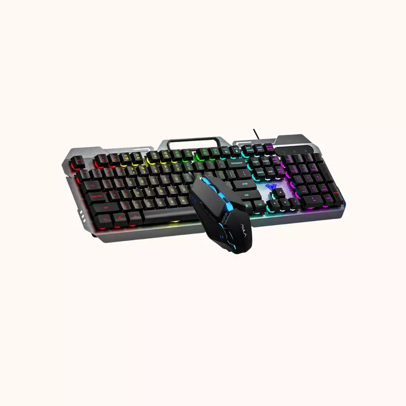 Open Box Aula F2023 Combo Wired USB Gaming mouse & keyboard