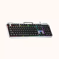 Open Box Aula F2023 / Anti-ghosting, Aluminium body with Mobile holder, Membrane Wired USB Gaming Keyboard  (Black)