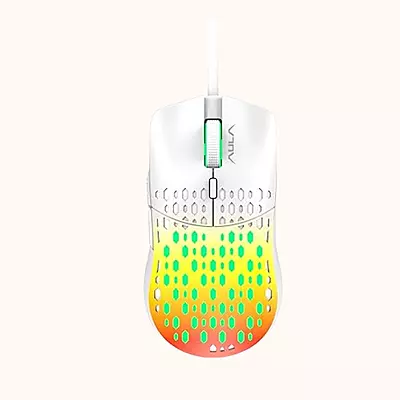 Open Box Aula S11 Pro 6 buttons, Rainbow Backlit Wired Optical Gaming Mouse