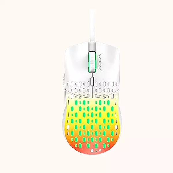 Open Box Aula S11 Pro 6 buttons, Rainbow Backlit Wired Optical Gaming Mouse