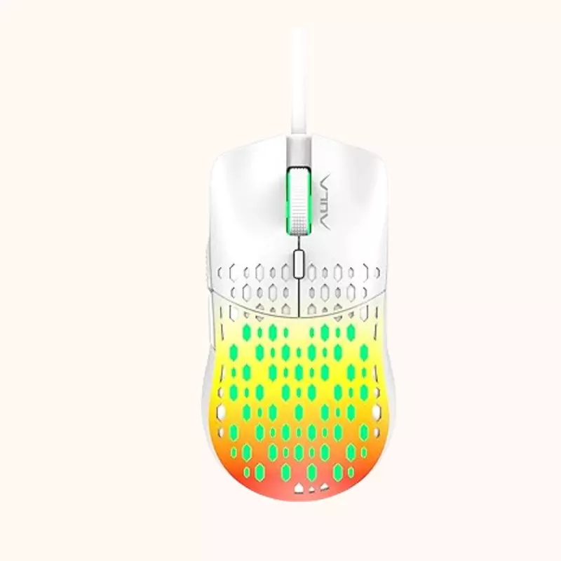 Open Box Aula S11 Pro 6 buttons, Rainbow Backlit Wired Optical Gaming Mouse